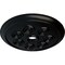 Ekena Millwork Spiral Ceiling Medallion (Fits Canopies up to 4"), Hand-Painted Jet Black, 25 1/4"OD x 4"ID x 2"P CM25SPBLF - alternate 2